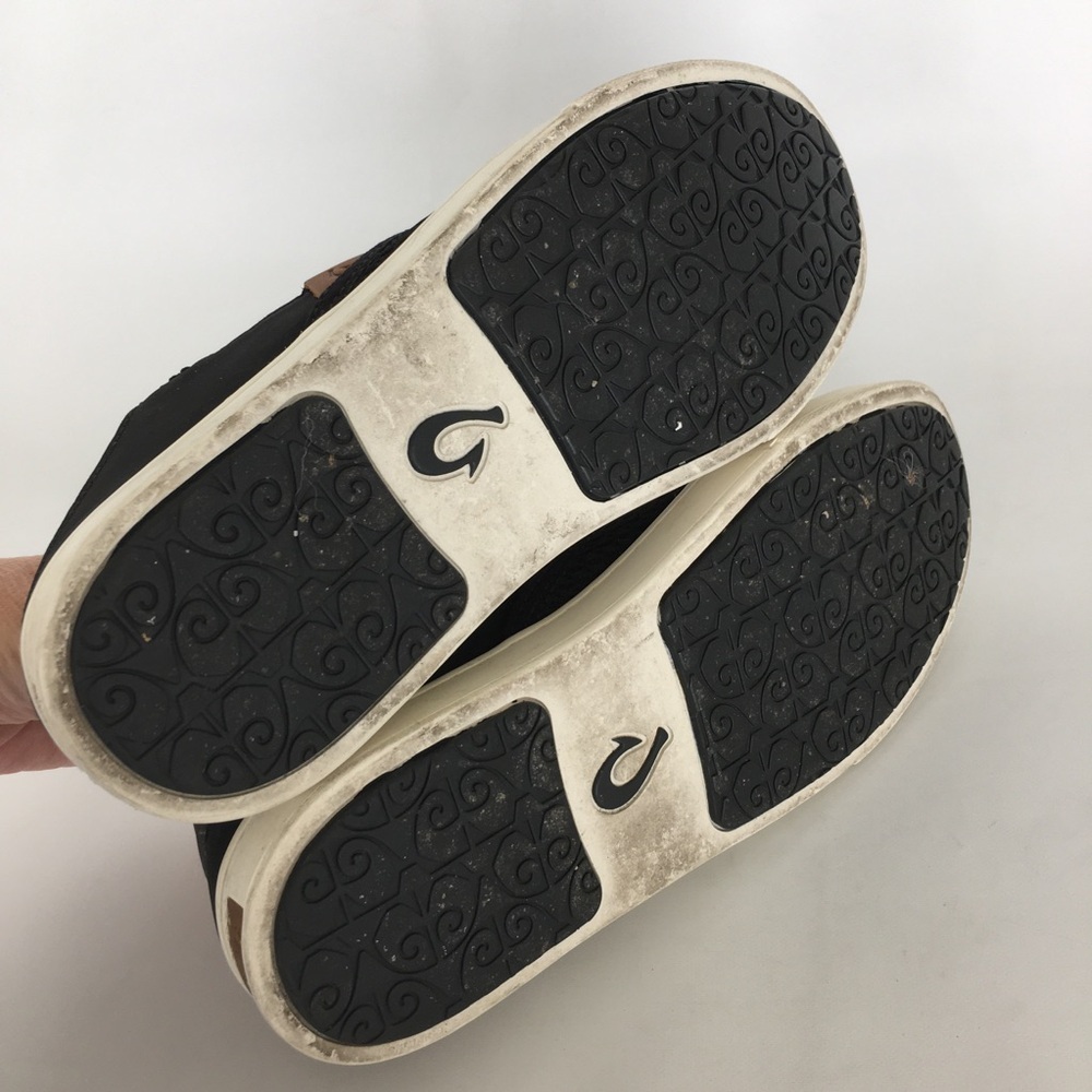 Olukai Pehuea Black Mesh Slip On Sneakers Shoes Womens Size 8 20271-4040 Casual - Picture 13 of 15